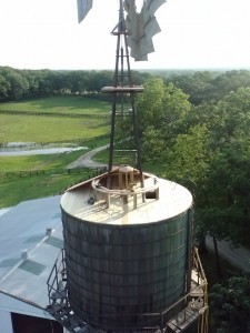 Fixing Roof Of Tank Tower   